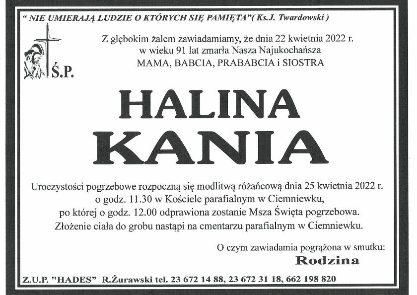HALINA KANIA