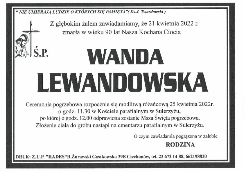 WANDA LEWANDOWSKA