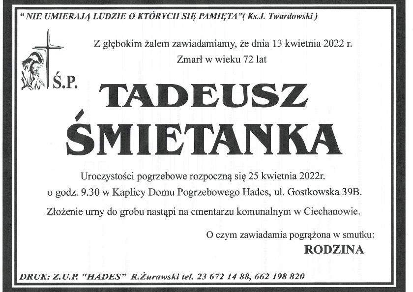 TADEUSZ ŚMIETANKA