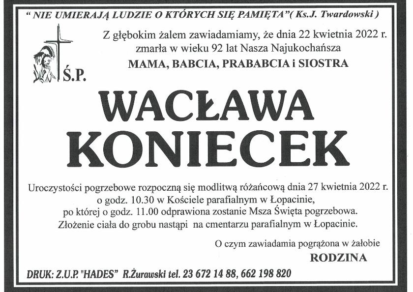 WACŁAWA KONIECEK
