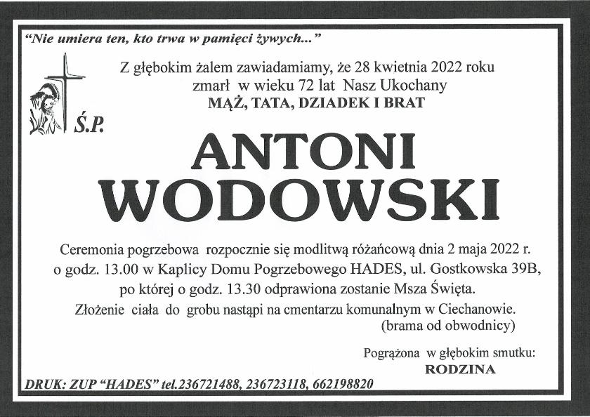 ANTONI WODOWSKI