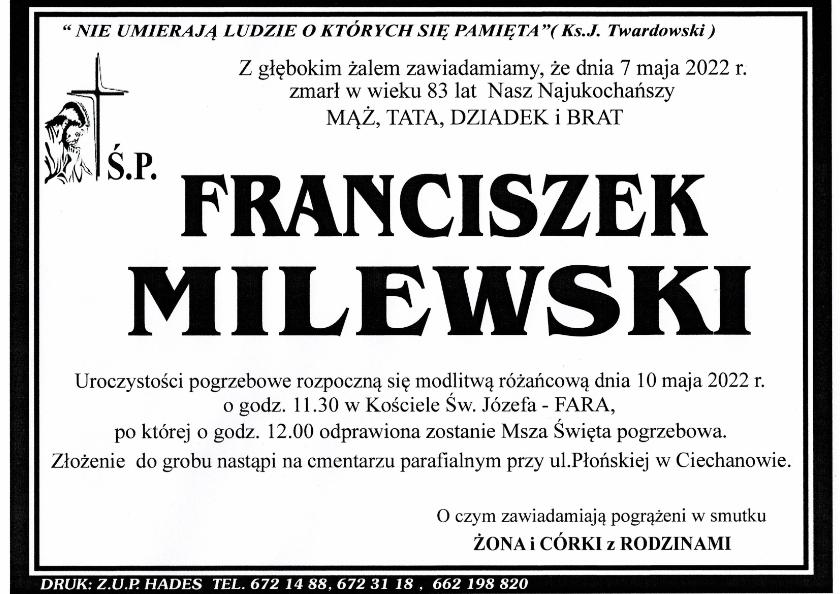 FRANCISZEK MILEWSKI