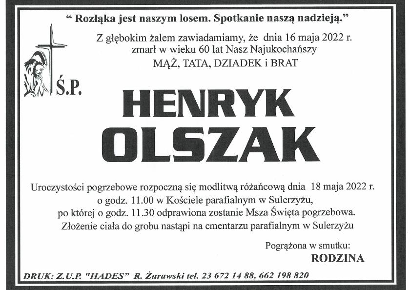 HENRYK OLSZAK 