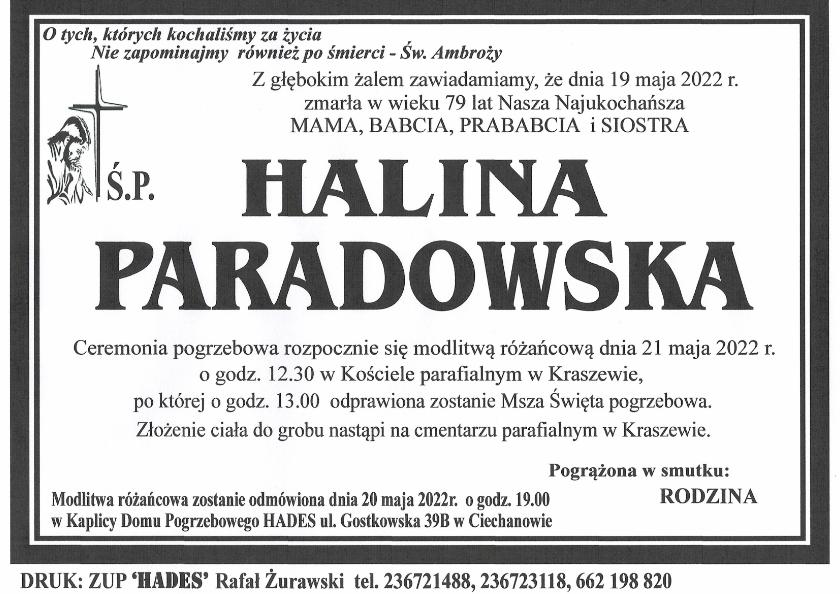 HALINA PARADOWSKA