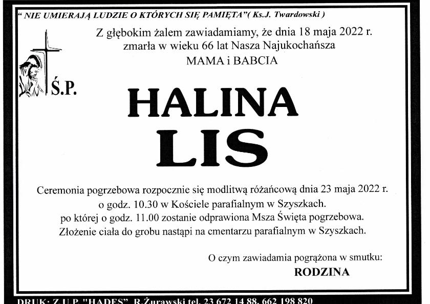 HALINA LIS