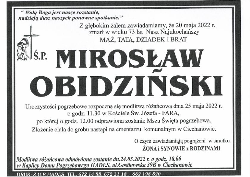 MIROSŁAW OBIDZIŃSKI