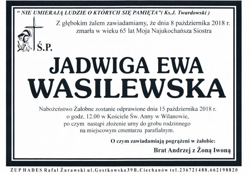 Jadwiga Ewa Wasilewska