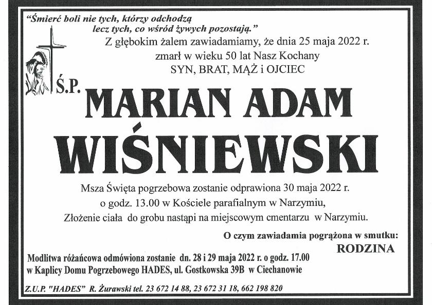 MARIAN ADAM WIŚNIEWSKI
