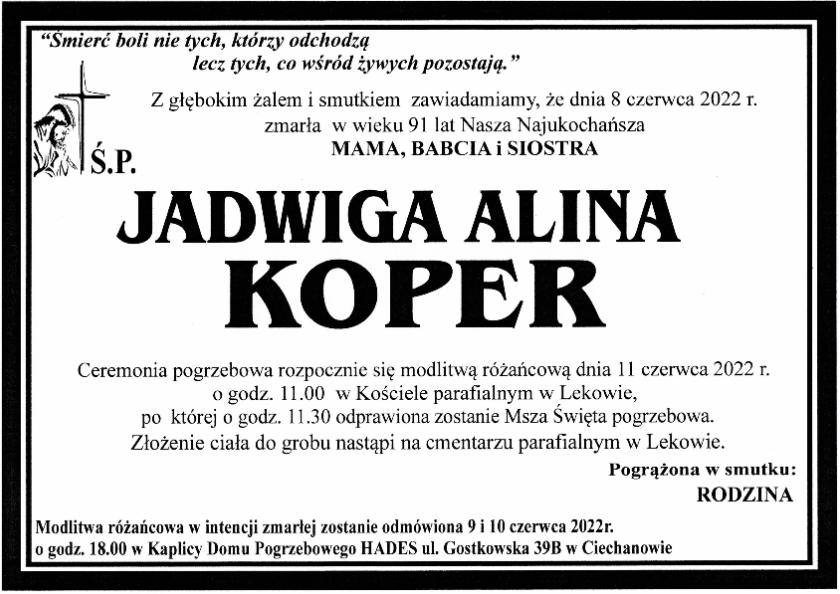 KOPER JADWIGA ALINA