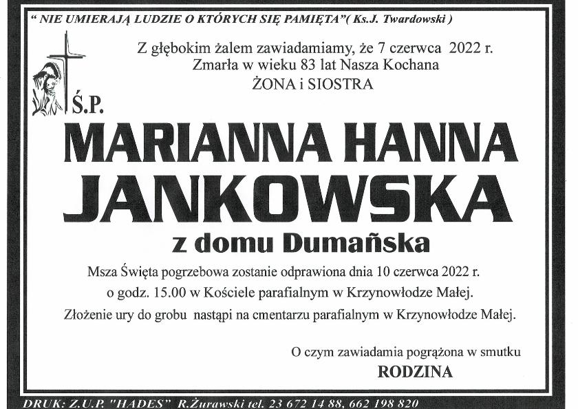 MARIANNA HANNA JANKOWSKA