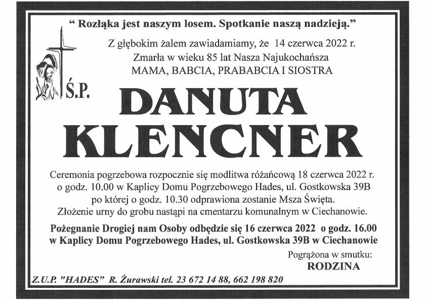DANUTA KLENCNER