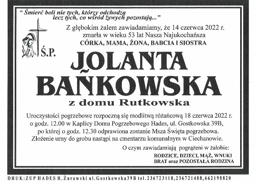 JOLANTA BAŃKOWSKA