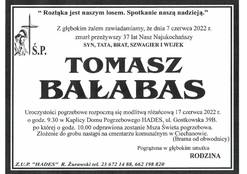 TOMASZ BAŁABAS