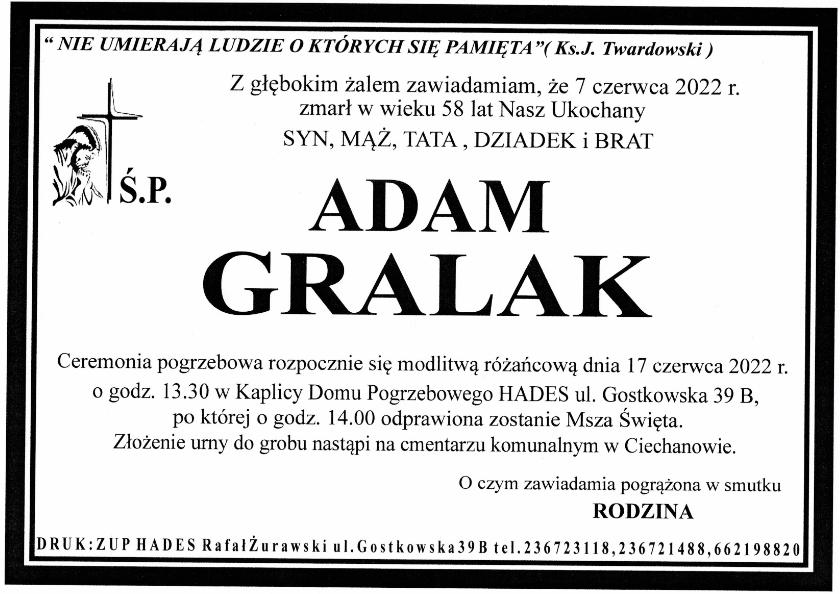 GRALAK ADAM