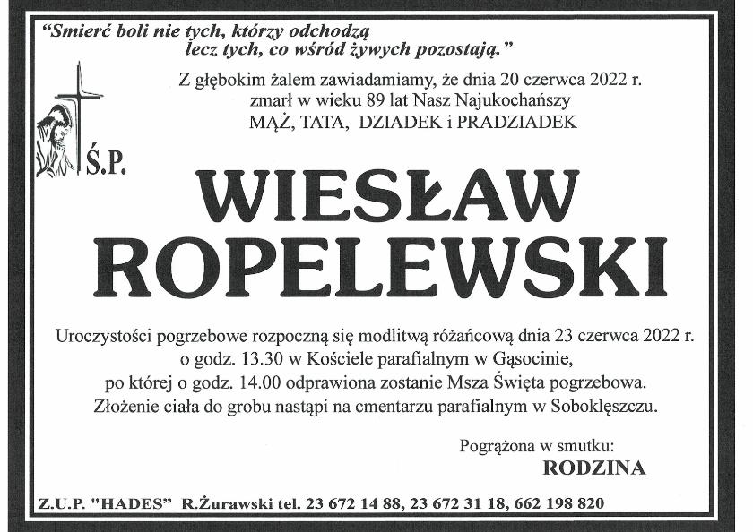 WIESŁAW ROPELEWSKI