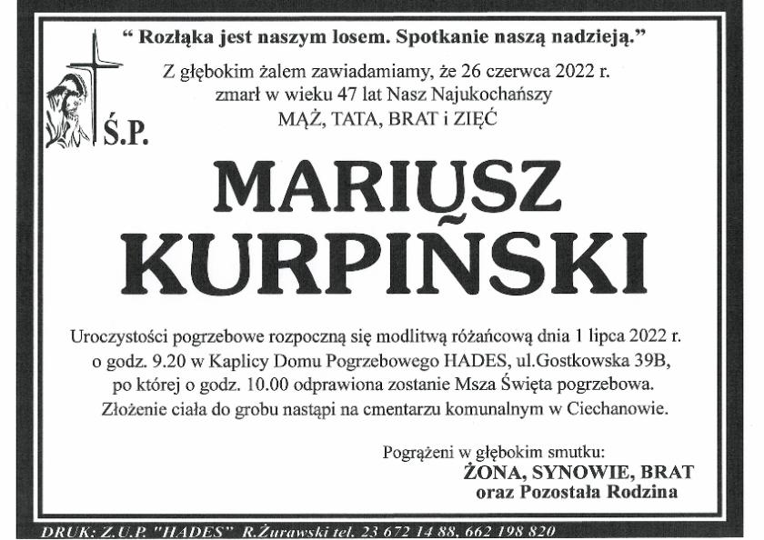 MARIUSZ KURPIŃSKI