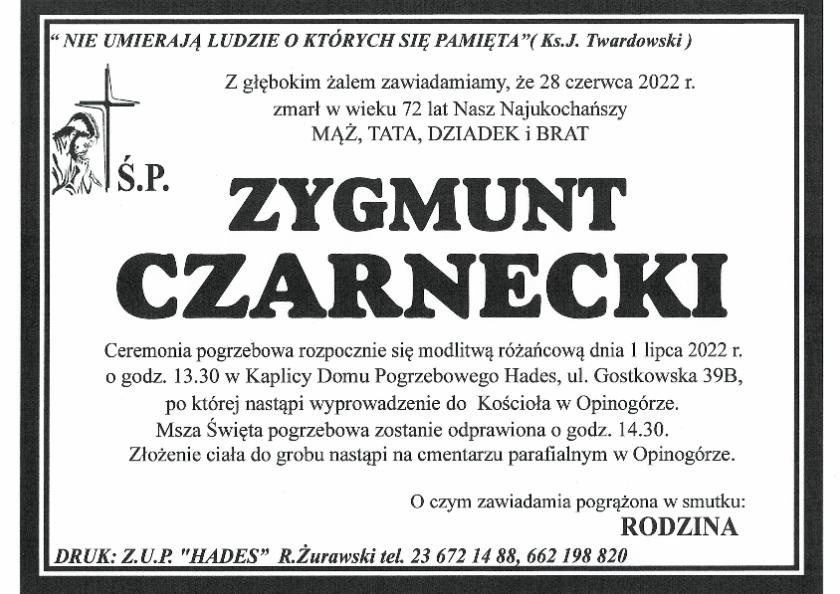 ZYGMUNT CZARNECKI