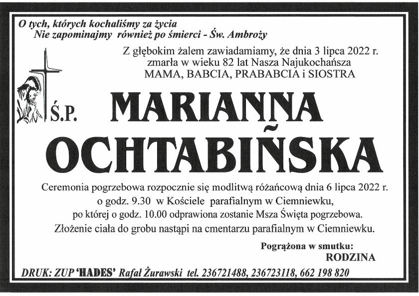 MARIANNA OCHTABIŃSKA