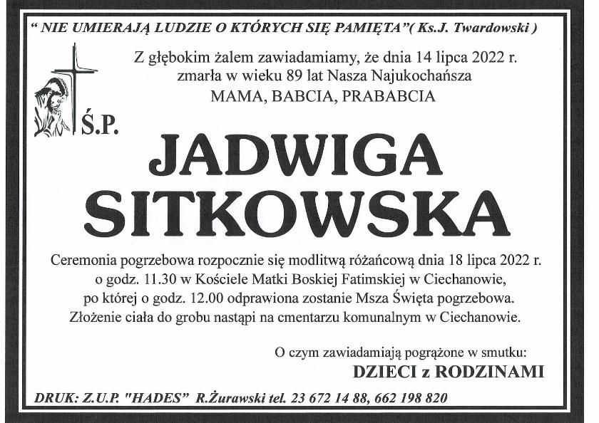 JADWIGA SITKOWSKA