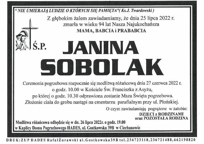 JANINA SOBOLAK