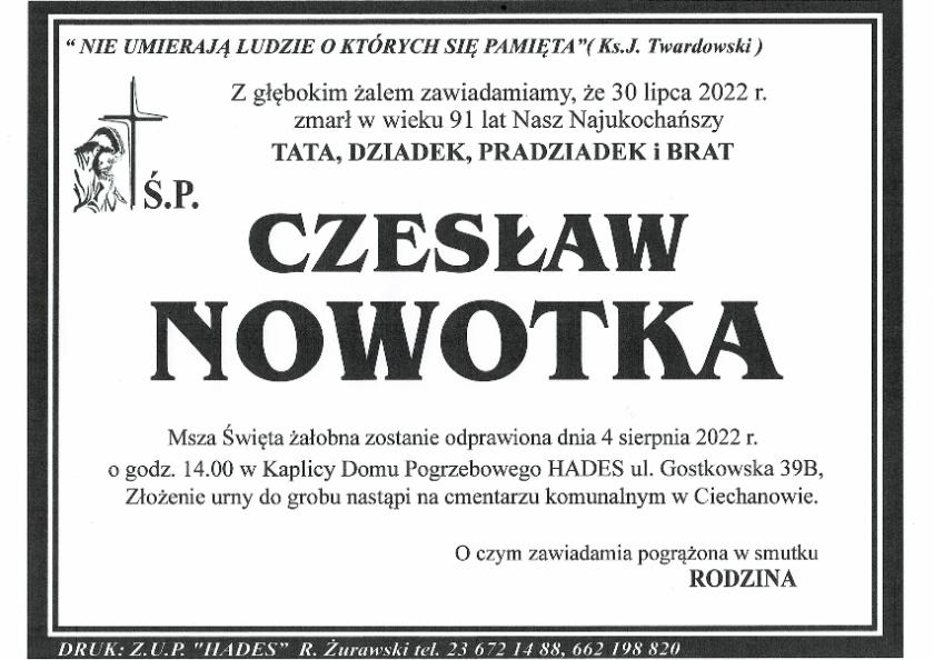 CZESŁAW NOWOTKA