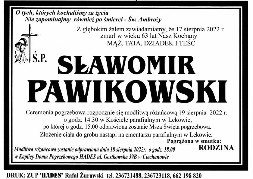 SŁAWOMIR PAWIKOWSKI