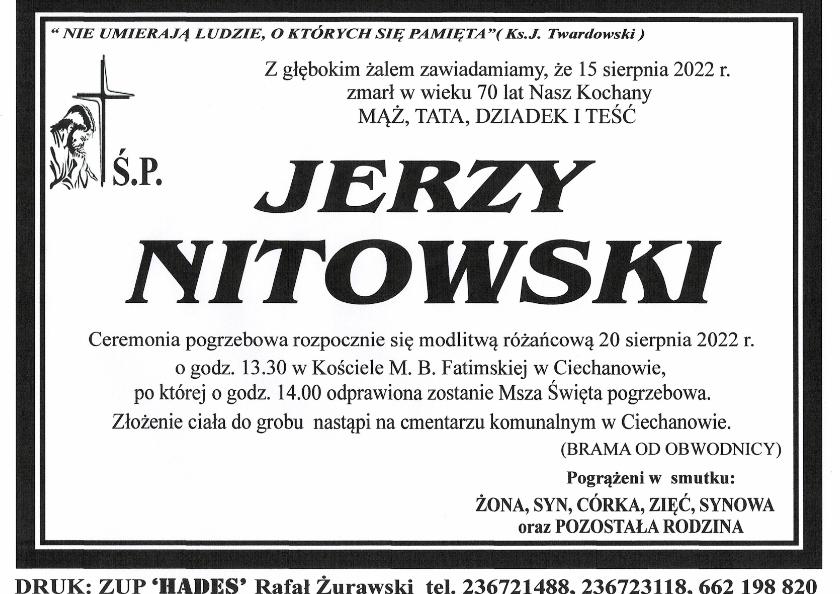 JERZY NITOWSKI