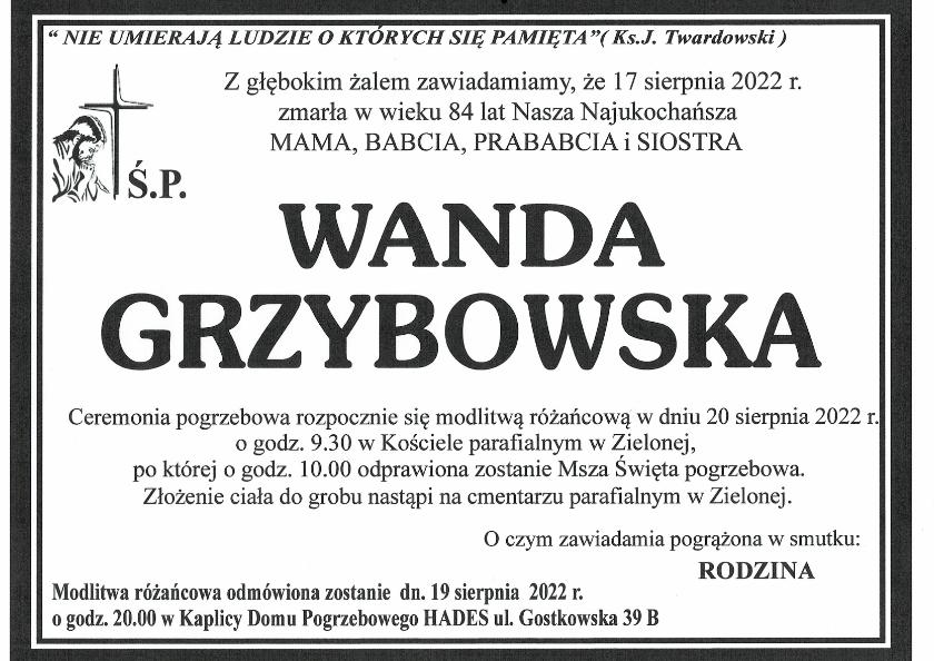 WANDA GRZYBOWSKA 