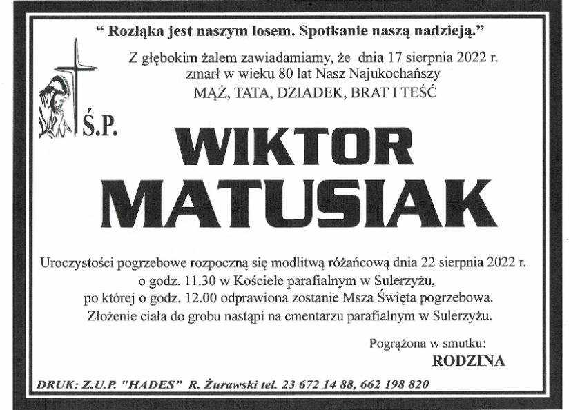 WIKTOR MATUSIAK