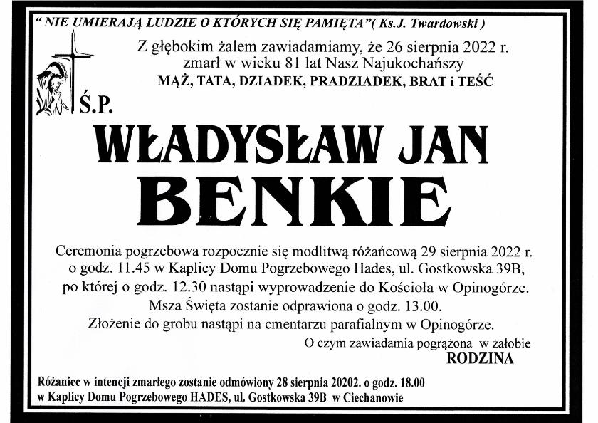 Władysław Jan Benkie