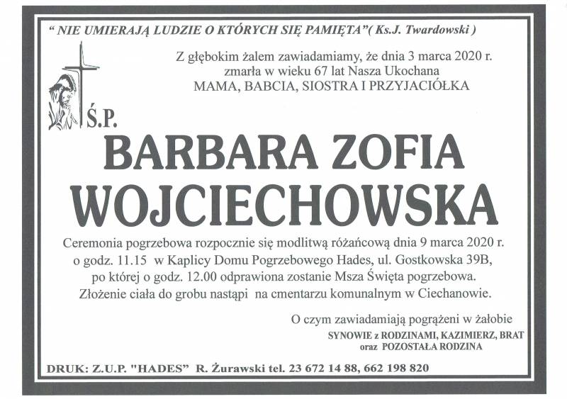 Barbara Zofia Wojciechowska