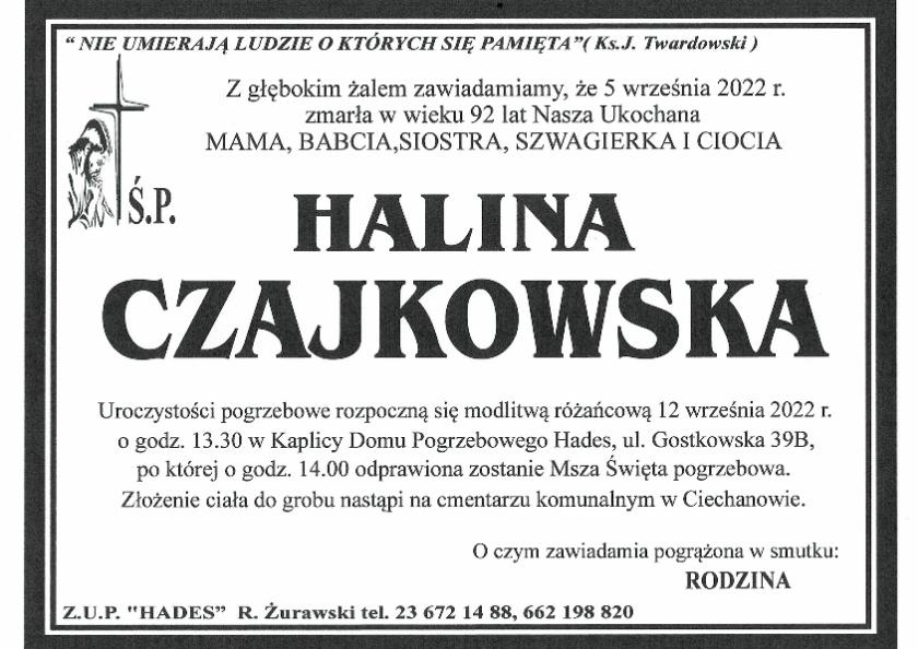 HALINA CZAJKOWSKA 