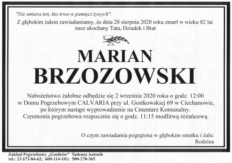 Marian BRZOZOWSKI