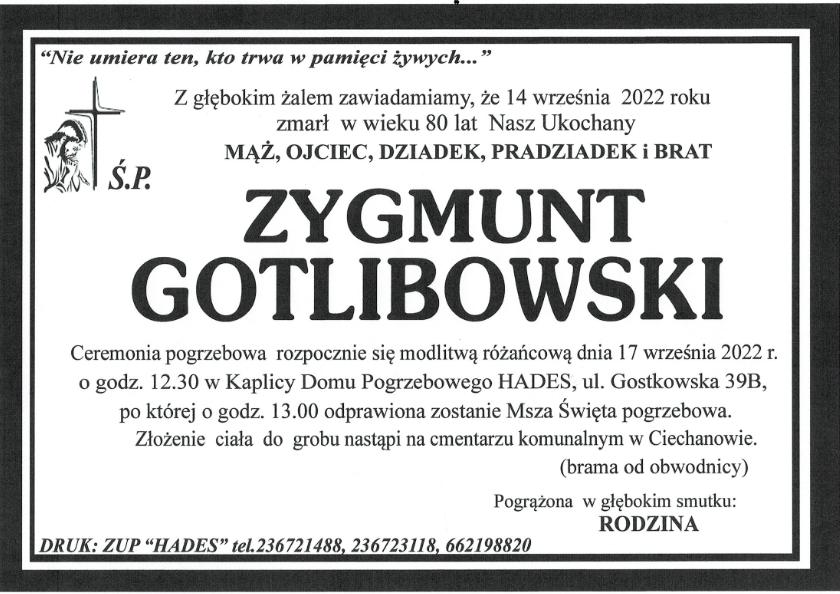ZYGMUNT GOTLIBOWSKI 