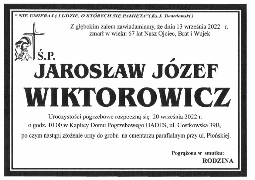 JAROSŁAW JÓZEF WIKTOROWICZ