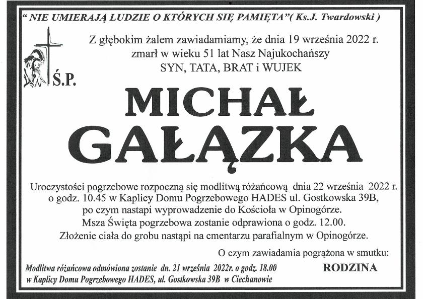 MICHAŁ GAŁĄZKA
