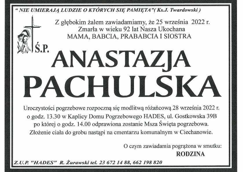 ANASTAZJA PACHULSKA