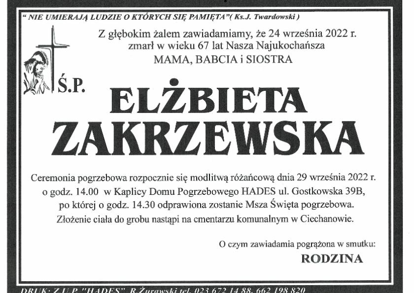 ELŻBIETA ZAKRZEWSKA