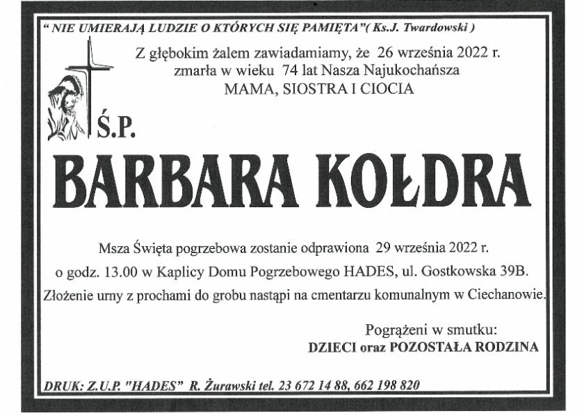 BARBARA KOŁDRA