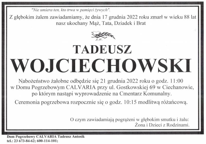 Tadeusz Wojciechowski