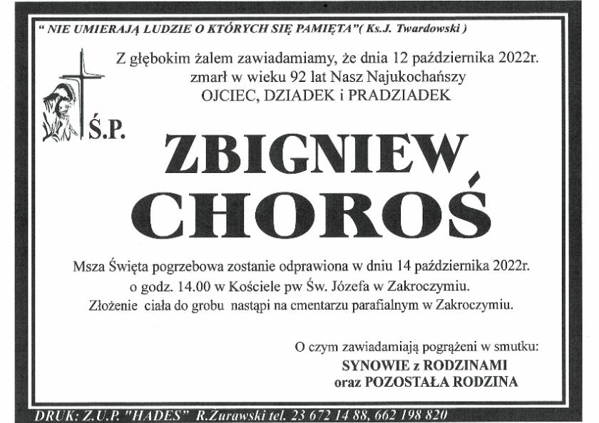 ZBIGNIEW CHOROŚ