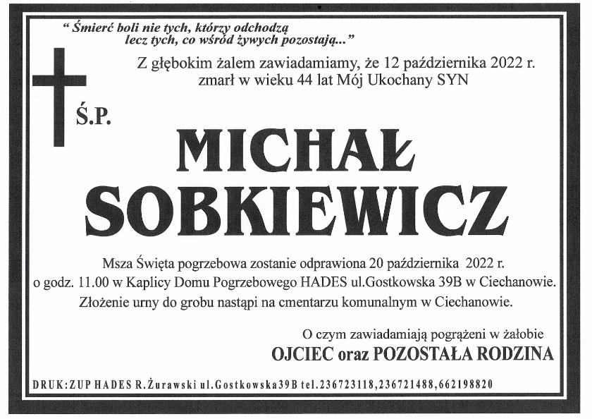 MICHAŁ SOBKIEWICZ