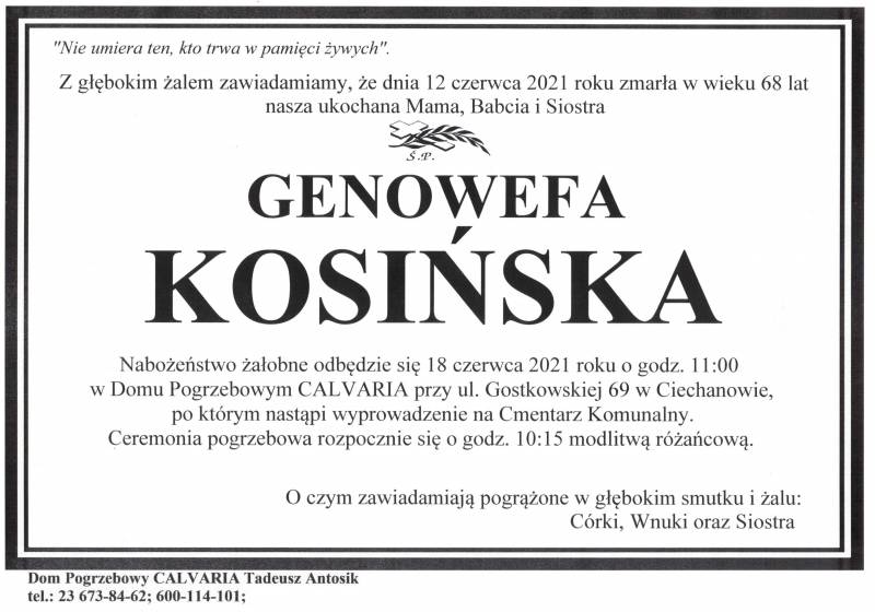 Genowefa Kosińska