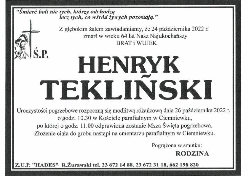HENRYK TEKLIŃSKI
