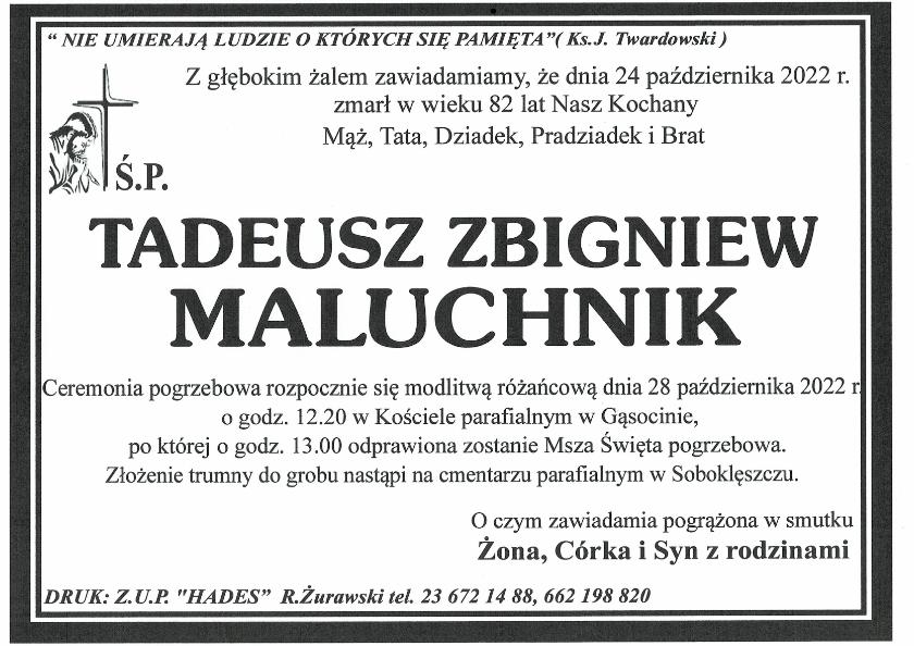 MALUCHNIK TADEUSZ ZBIGNIEW