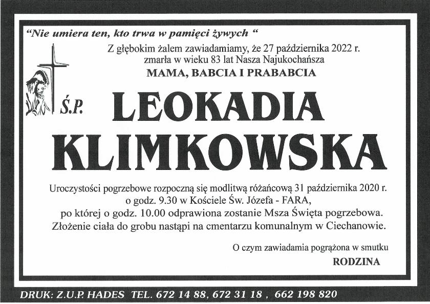KLIMKOWSKA LEOKADIA