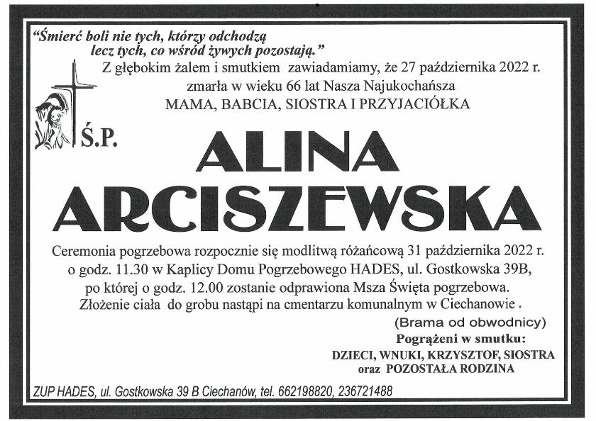 ALINA ARCISZEWSKA