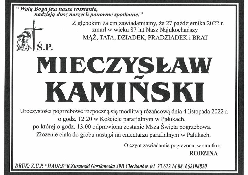MIECZYSŁAW KAMIŃSKI