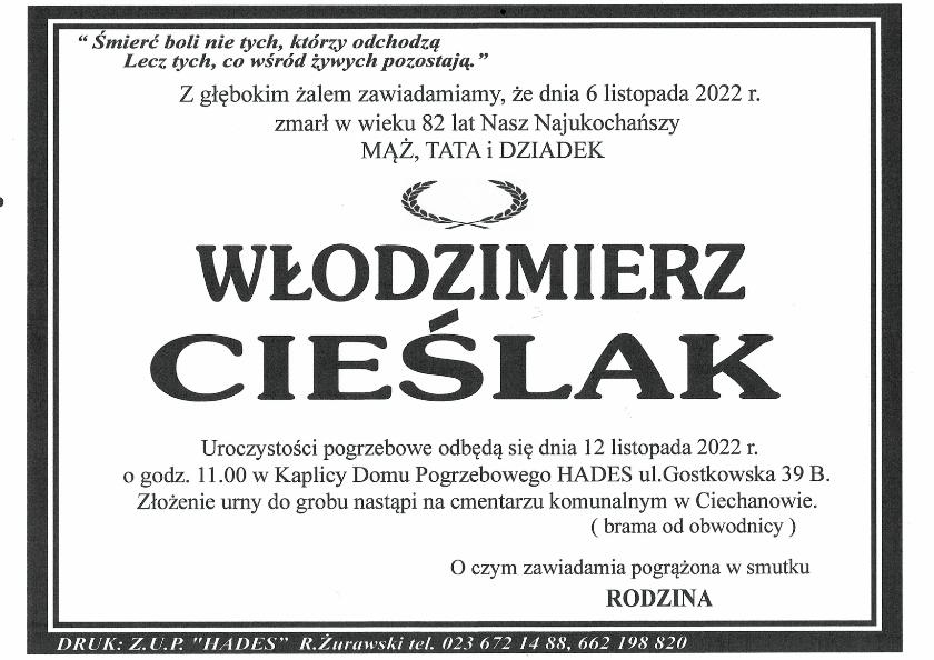 WŁODZIMIERZ CIEŚLAK