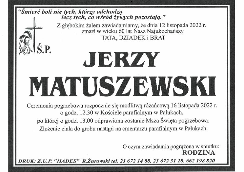 JERZY MATUSZEWSKI 